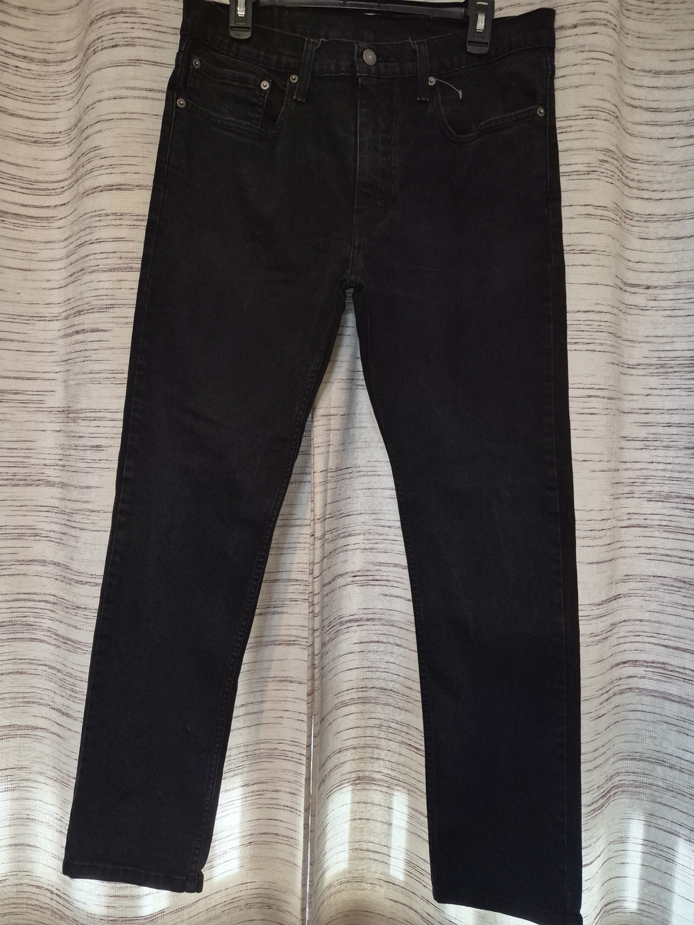 Levi's 502 Taper Black Slim Straight Jeans